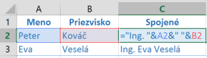 Spojenie textov
