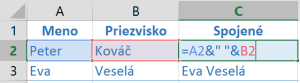 Meno a priezvisko s medzerou